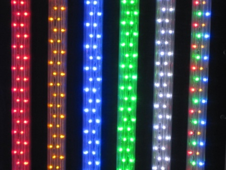 Пятипроводный плоский  светодиодный дюралайт Чейзинг  белый