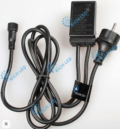 Блок питания с КОНТРОЛЛЕРОМ (8 режимов, память) для гирлянд 3*20 м