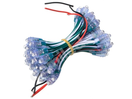 Светодиодный пиксель Demiled 9мм (0.2W, 12V, Green) зеленый