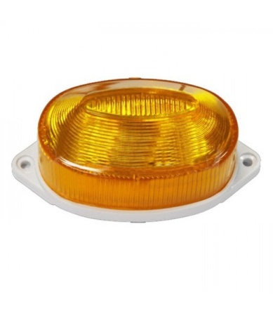 Строб лампа светодиодная - накладная желтый