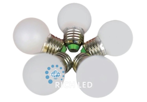 Светодиодная лампа для белт-лайта, 2 Вт, Е27, d=45 мм, белая