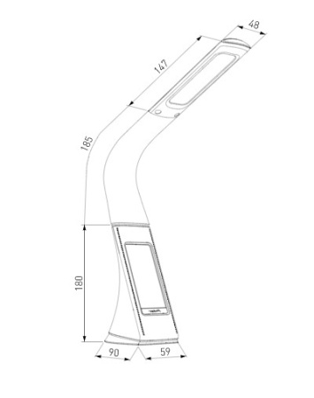 Настольный светодиодный светильник Elara белый (TL90220)