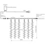 Светодиодная гирлянда занавес Водопад 2000x6000 мм