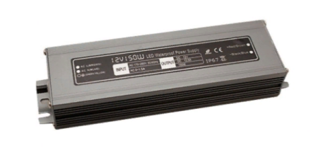 Блок питания 150Вт 12В IP67 алюминий SLIM