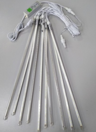 Гирлянда "Тающие сосульки" 12V, 50 см, белые