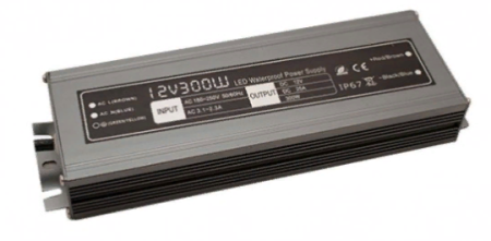 Блок питания 400Вт 12В IP67 алюминий SLIM